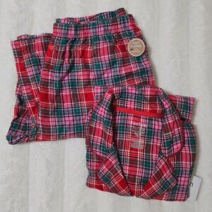 NWT Christmas Holiday Plaid Print Pajama Set